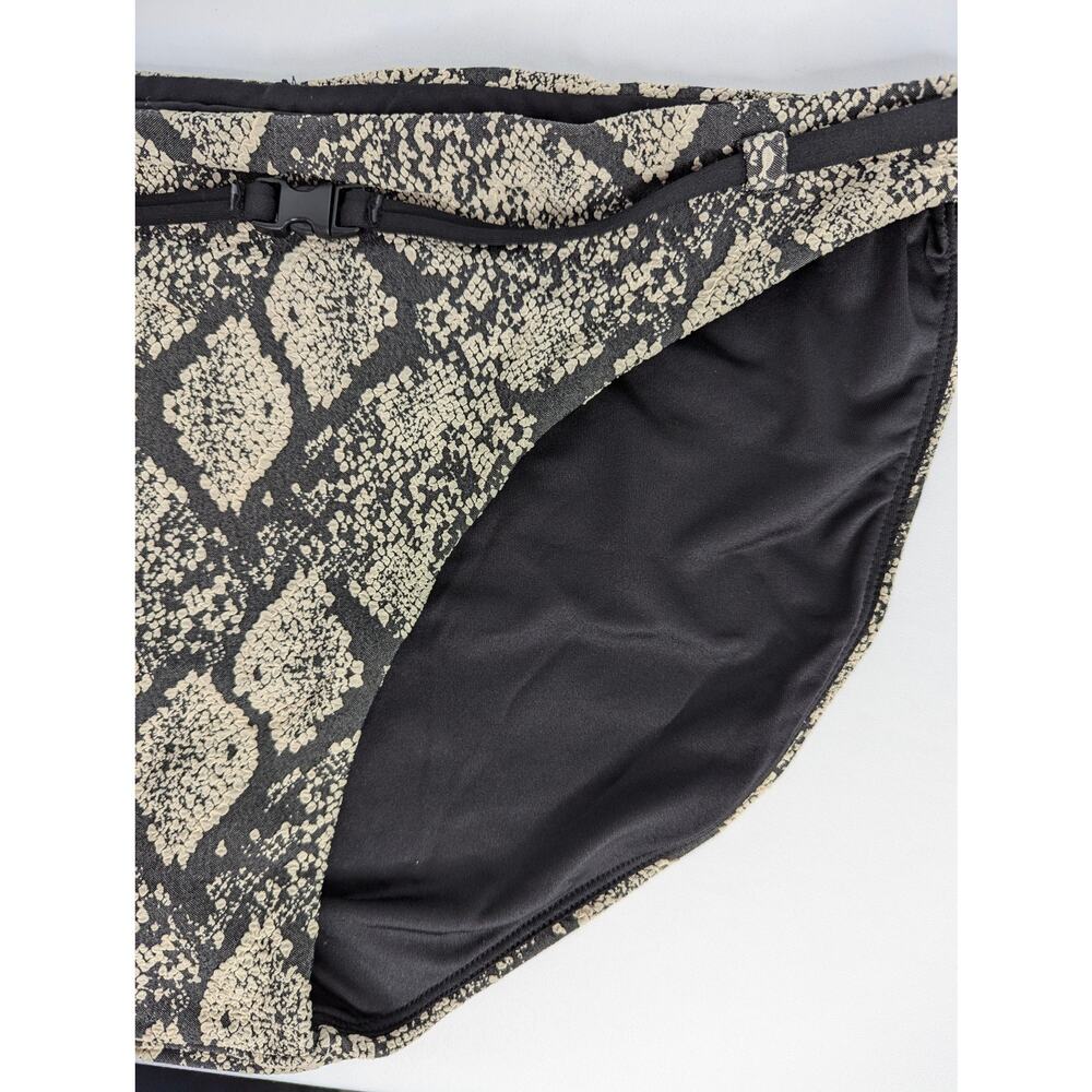 Andie Swim Bikini Bottom Black Grey The Riviera - Picture 7 of 10